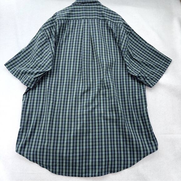 Men’s Ralph Lauren Blake Cotton Short Sleeve Button Down Shirt XL Blue Plaid - Picture 3 of 5